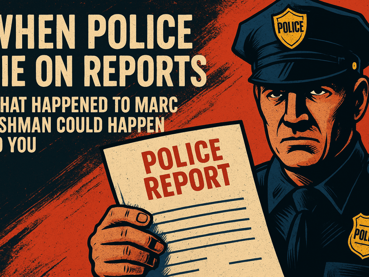 When Police Lie on Reports: What Happened to Marc Fishman Could Happen to You